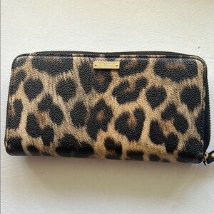 Leopard Print Wallet- Kate Spade